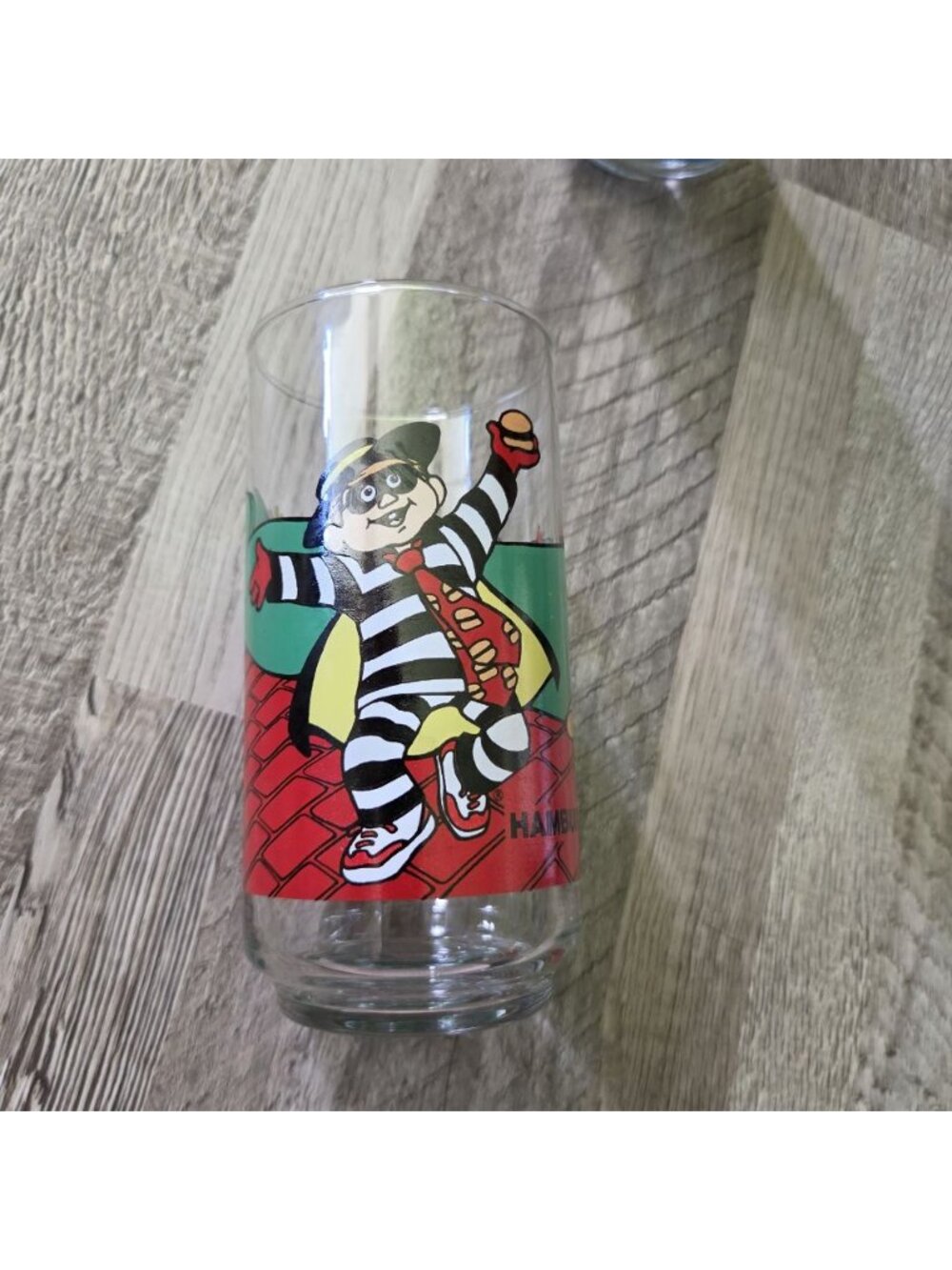 McDonald's Vintage 1980s Hamburglar Birdie Glass Set Retro Fast Food Drinkware - Picture 2 of 12